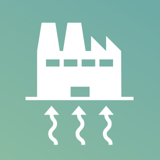 Onderdeel serious game bedrijventerreinen met daarop industrie en aanvoer van warmte