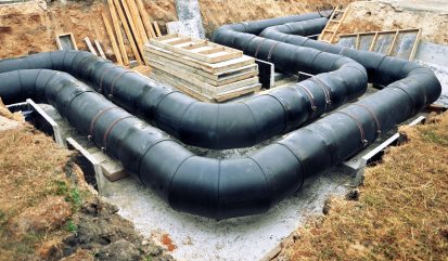 Aanleg van leidingen voor warmtenetten