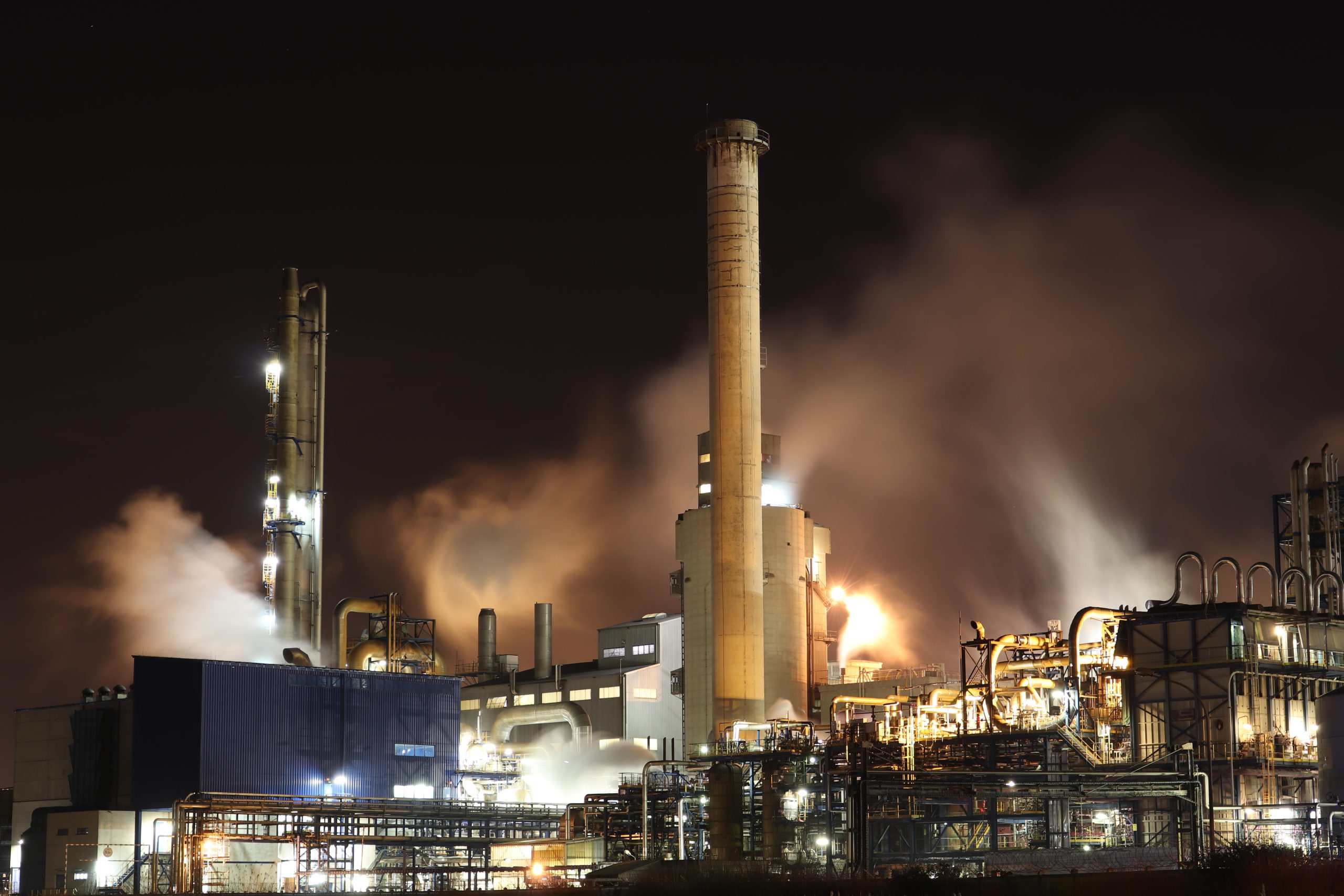 Industrie in de nacht