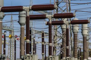 Een substation in het elektriciteitsnet